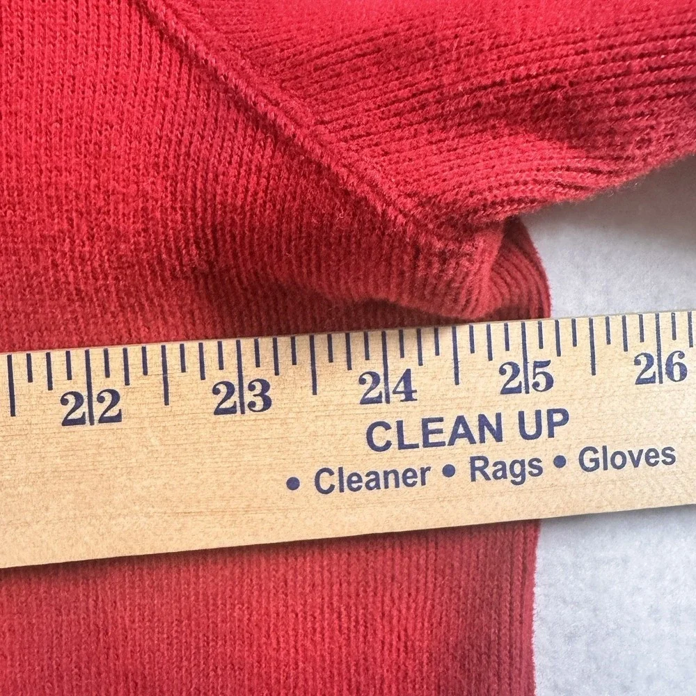Polo Ralph Lauren Quarter‎ Zip Pullover Sweater Mens XL Red Cotton Pony Logo